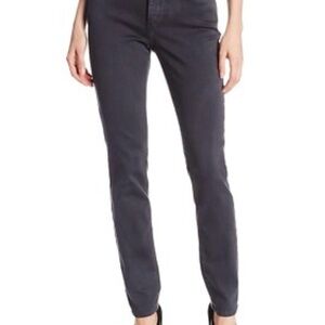 NYDJ Women's  ALINA / LEGGING Dark Grey Mid - Rise  Skinny  Jeans Size 2 P
